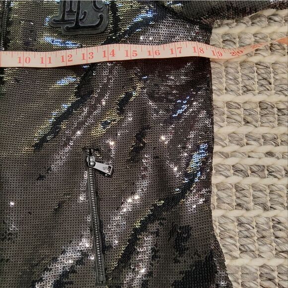 Lauren Ralph Lauren Sequined Bomber Size L - Picture 14 of 16
